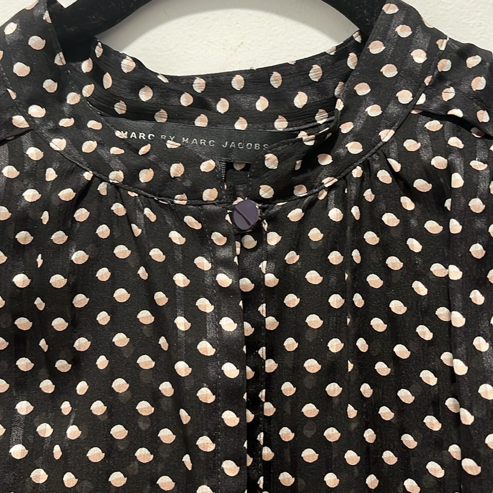 Marc Jacobs 100 % Silk sheer dress Women’s Size 6 - Picture 5 of 16